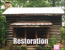 Historic Log Cabin Restoration  Tabor City, North Carolina